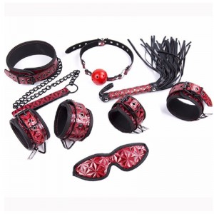 Black/Red Adult Sex Toy BDSM Props Bondage Set N16997