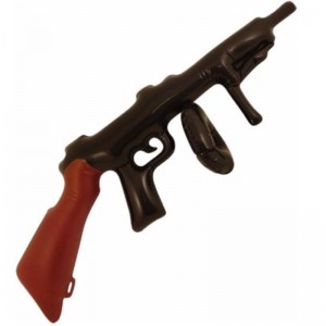 Party Accessories Wholesale Inflatable Blow Up Tommy Gun 80cm Great Fun Party or Fancy Dress Accessory