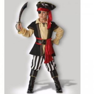 Pirate Cosplays Scoundrel Teen Boy Halloween Costumes Black Red Boy\'s Clothing