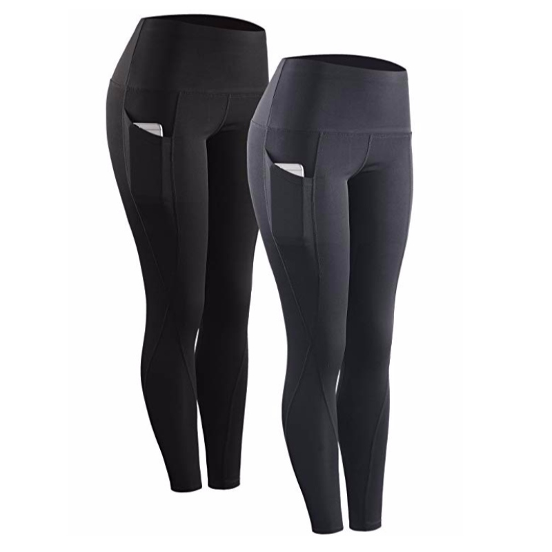 High Waist Running Workout Leggings for Yoga with Pockets Pants Trousers