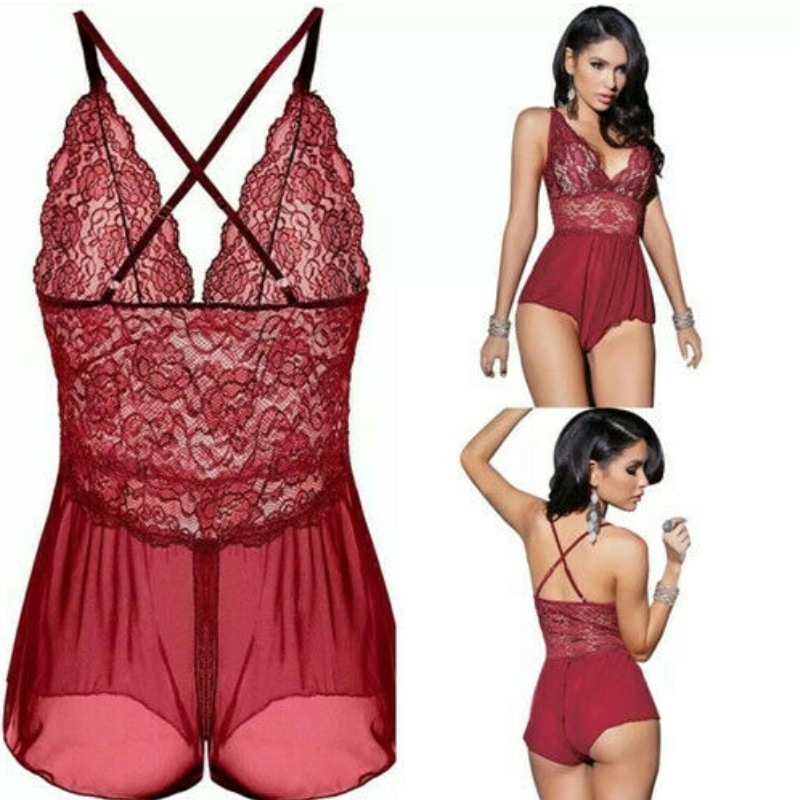 men lingerie sexy,sexy lace lingerie,sexy transparent lingerie Sexy crotchless lingerie nightwear sleepwear one piece