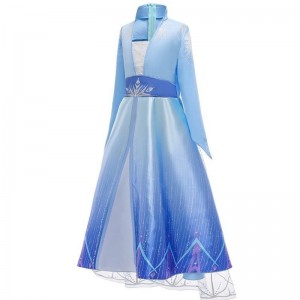 Newest Kids Celebrities Clothes Princess Elsa Wear Dress Halloween Costumes For Girls