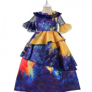 BAIGE Cosplay Costume Halloween Princess Dress Encanto Mirabel Girl Party Dress With Free Bag