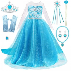 The New Aisha Party Princess Dress Girls Long Dress Aisha Princess Dress With A Full Set Of Accessories