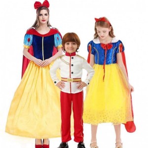 Costumes Summer Children Girl Princess Puff Sleeve Snow White Costume Dress HCSW-002