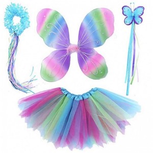 carnival costumes Girls' Fairy Party Set Age 3-8Y Princess Fairy Tutu Skirt Costume DGHC-035