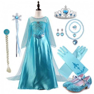 Halloween Cosplay Party Dress up 2-11Y Little Girl Kids Princess Costumes With Accessories DGHC-001