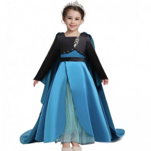 Queen Coronation Costume New Elsa 2 Girl Dress Elsa Dress Up For Children HCGD-035