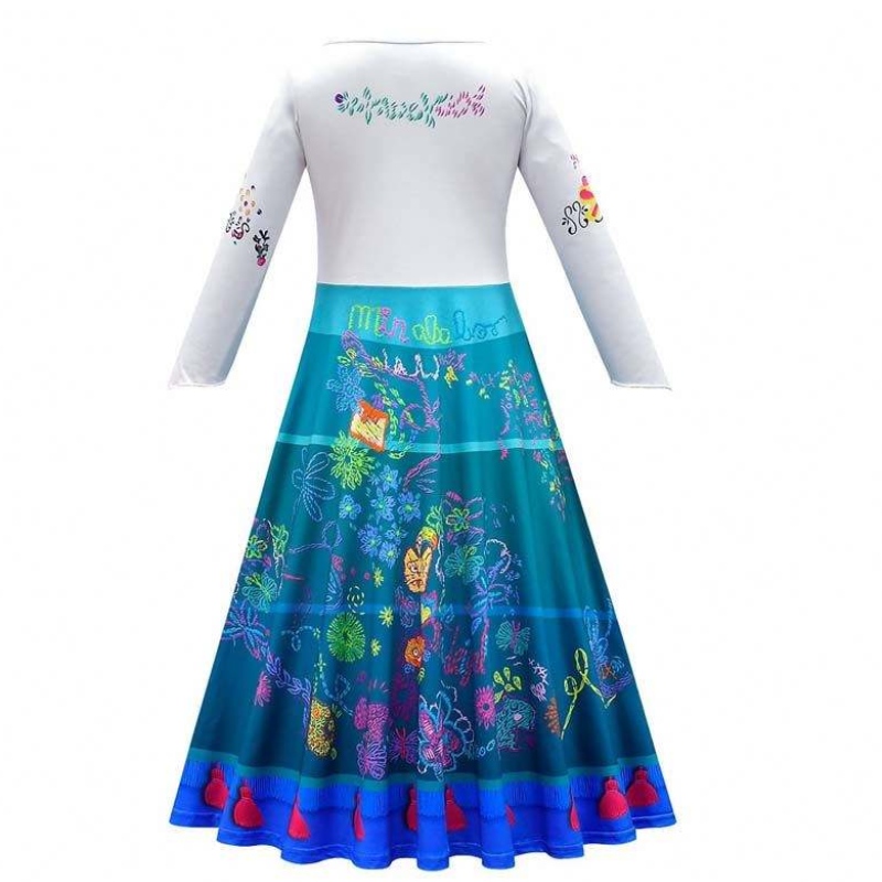 Trending Products 2022 90-160cm Halloween Princess Dress Isabela Madrigal Encanto Mirabel Cosplay HCIS-012
