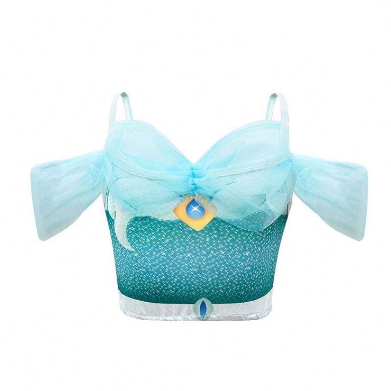 novedadess 2022 Halloween Cosplay Arabian Princess Aladdin And Jasmine Costume with Headband Jewelry HCAL-005