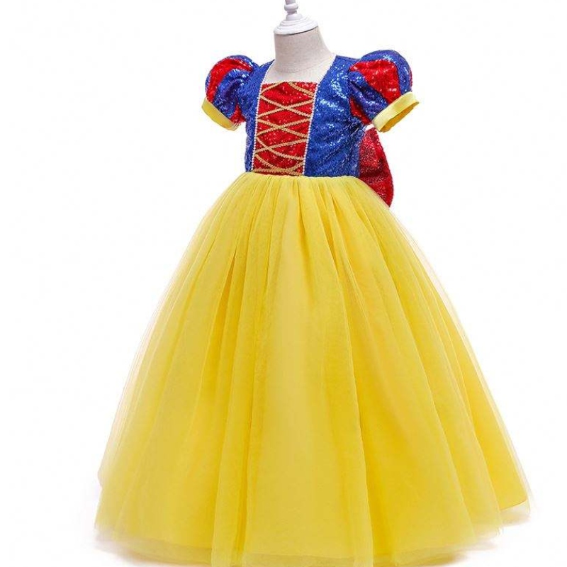 Girls Birthday Party Lantern Sleeve Snow White Princess Dress For Kids Girl Snow White Party Dress HCSW-008