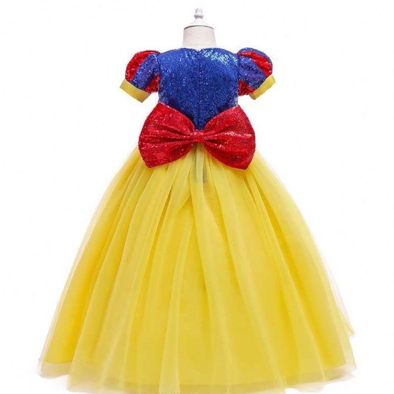 Girls Birthday Party Lantern Sleeve Snow White Princess Dress For Kids Girl Snow White Party Dress HCSW-008