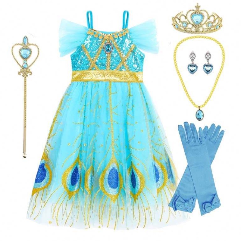 2022 new arrivals summer Halloween Costumes Toddler Girls Dress Up Party Arabian Princess Costumes HCAL-006