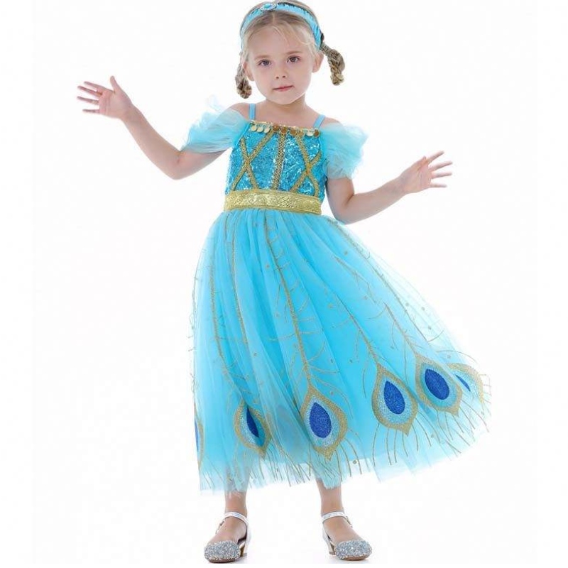 2022 new arrivals summer Halloween Costumes Toddler Girls Dress Up Party Arabian Princess Costumes HCAL-006