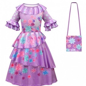 2022 Princess Encanto Mirabel Costume Dress Party EncantoIsabela Madrigal Costume HCIS-006