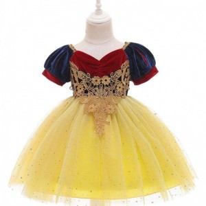 2020 New Sequined Snow White Princess Skirt Newborn Baby Girl Halloween Costume D0693