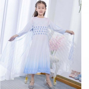 BAIGE White Princess Elsa Dress Girls Dresses Halloween Costumes For Kids TV & Movie Costumes