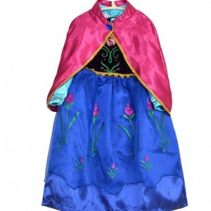 Wholesale Kids Clothing clothes kids elsa girls dress long sleeves with cape BXDCPF