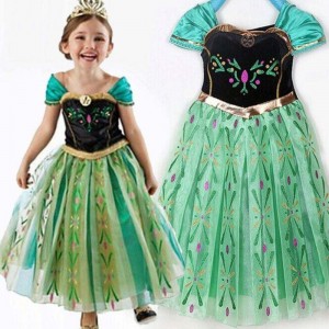 Elegant Sexy Girl Tight Mini Dress Dissy Mini Frock Princess Anna Elsa Party Clothes BXLSXB