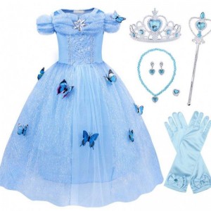 Tv & Movie Costumes Girls Princess Dresses Child Party Kids Cosplay