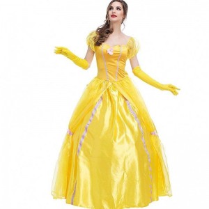 Cosplay Belle Princess Dress lady Dresses for Beauty and the Beast women Party Clothing Costumes