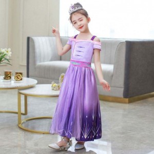 BAIGE Halloween Princess Dress Girl Cosplay Dresses Child Summer Aisha Queen Children's Wear Skirt