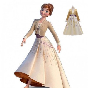 Movie 2 Princess Elsa And Anna Baby Girls Cosplay Dress BX1662