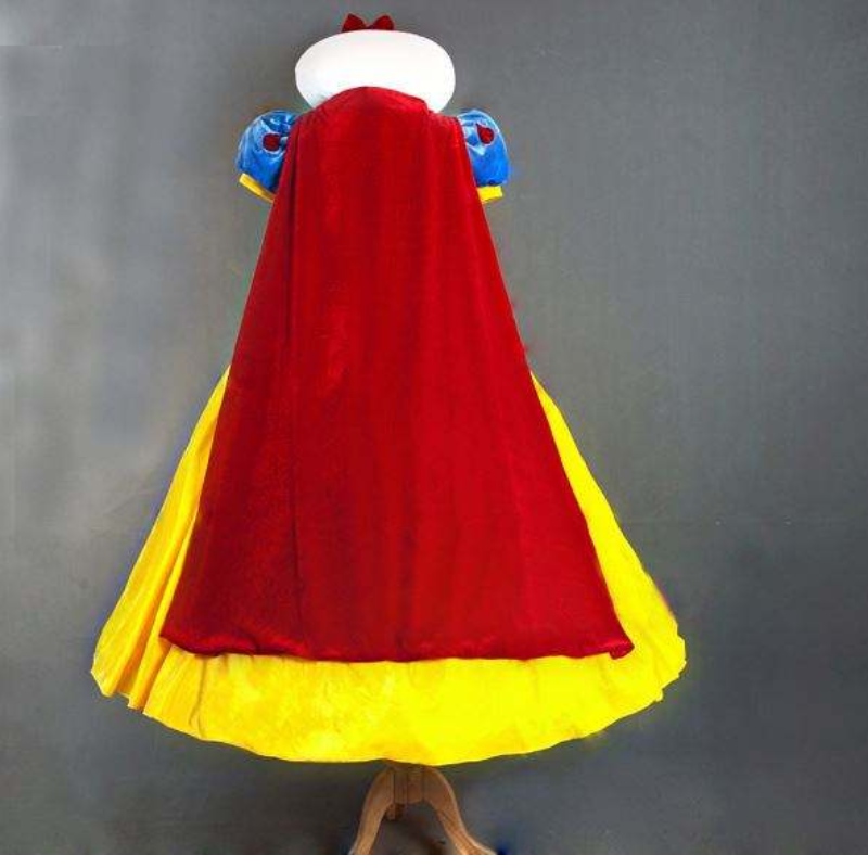 Wholesale Women Adult Halloween Cartoon Princess Snow White Costume For Sale white snow princess With bustle