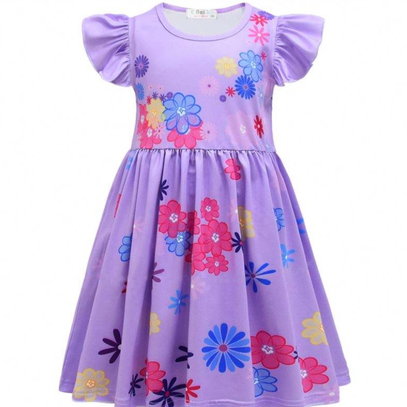 Girls Encanto Charm Dress Encanto Disguise Carnival Summer Virgin Children Princess Midi Mirabel Isabela Birthday Party Dress U