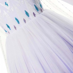 NEW Style Girls Princess Elsa Dress Ball Gown Birthday Kids Cosplay Helloween Clothing Tv/Movie Cosplay Costum