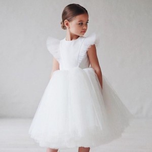 Flower Girl Dress Children Bridesmaid Wedding Dresses For Kids Tulle Gowns Girls Boutique Vestidos Girls Birthday Clothes