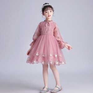 European Style Children Clothing Girl Wedding Dress Kids Lovely Birthday Party Tutu Dresses For Flower Girls Ball Gown Dress