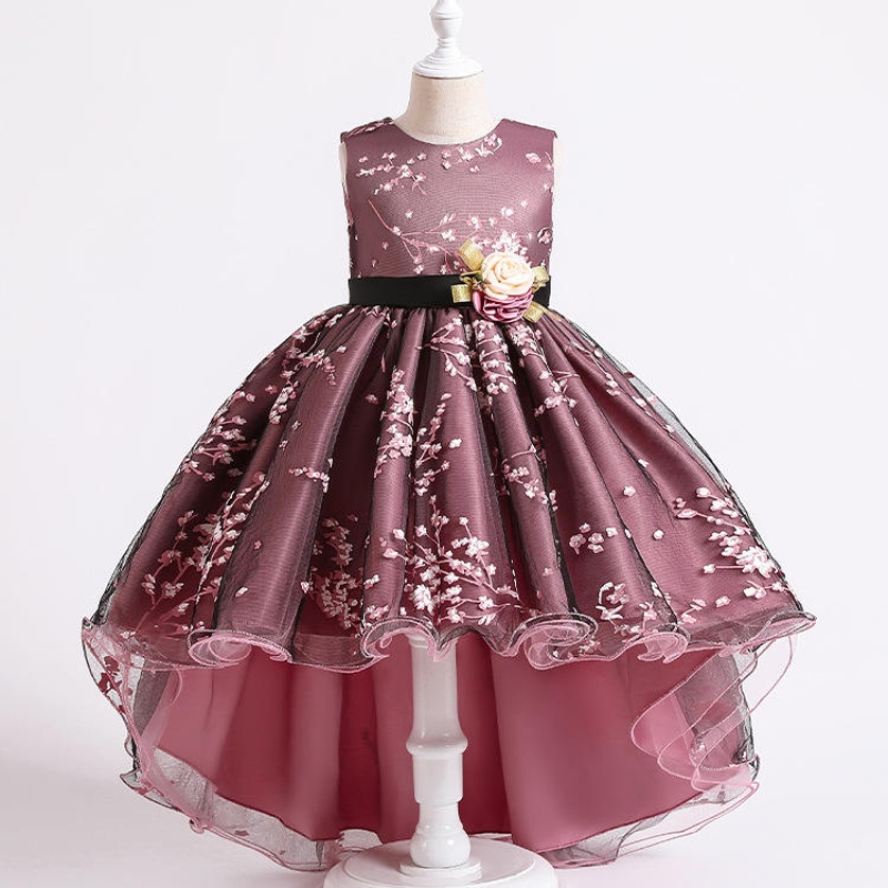 2022 Pageant Vintage Dress Kids Party First Bridesmaid Dresses For Girls Children Costume Wedding Dress Girl Infant Vestido Teen