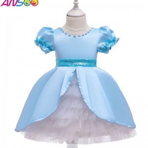 ANSOO Kids Clothes Princess Dresses Butterflies Sequin Tutu Dress Children Halloween Party Costume