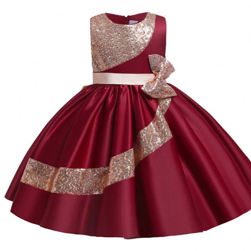 BAIGE 10Years Amazon Sequined Children's Girl Party Dress Girls Wedding Party Ball Gown L5283