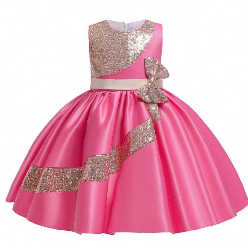 BAIGE 10Years Amazon Sequined Children's Girl Party Dress Girls Wedding Party Ball Gown L5283