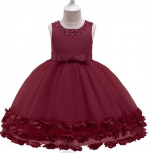 BAIGE Wholesale Princess Flower Dress Girls Birthday Party Wedding Costume Fancy Baby Dresses