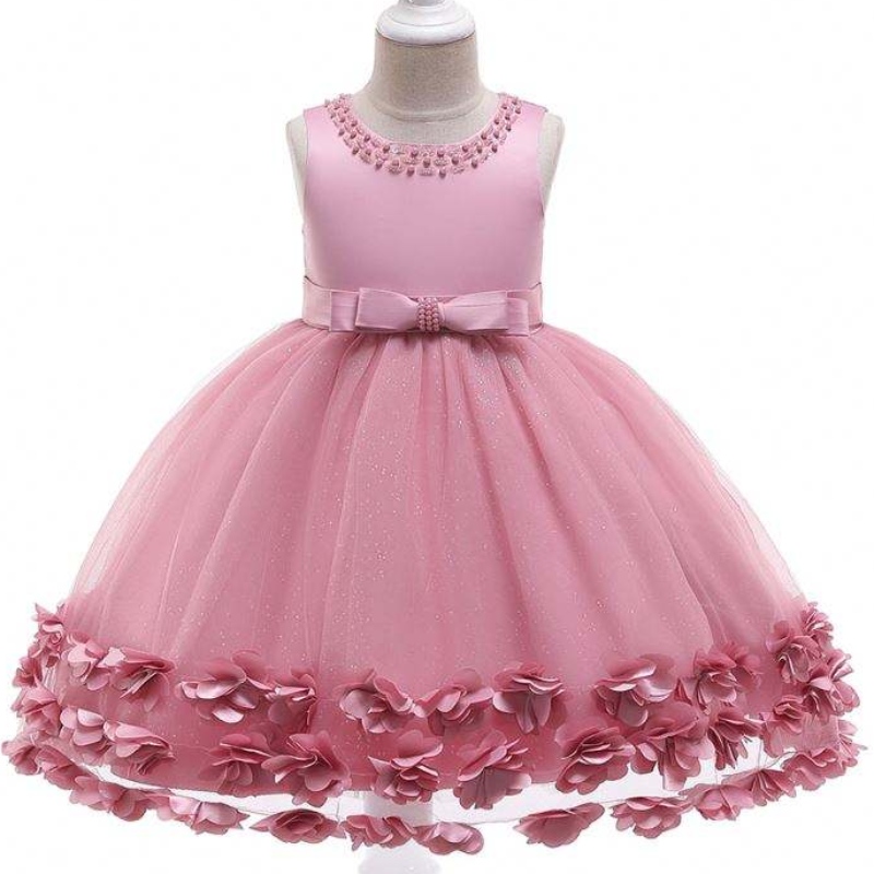 BAIGE Wholesale Princess Flower Dress Girls Birthday Party Wedding Costume Fancy Baby Dresses