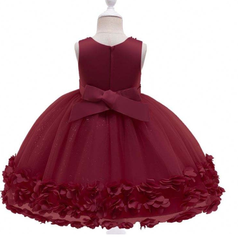 BAIGE Wholesale Princess Flower Dress Girls Birthday Party Wedding Costume Fancy Baby Dresses