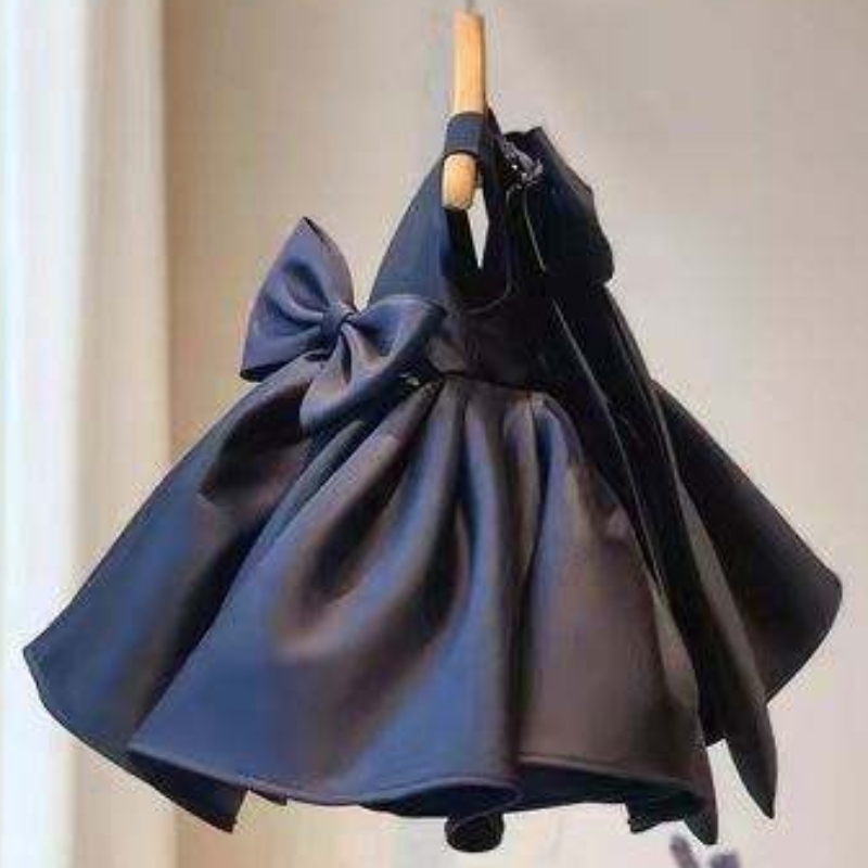 BAIGE New Design Girls Dresses Summer Little Girl Princess Party Bow Kids Formal Dress Children Prom Clothing