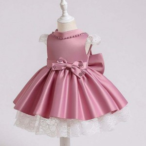 BAIGE Latest Designs Baby Girl Party Dress Flower Girl Sequined Princess Dress Christmas Baby Girl Dress XZ003