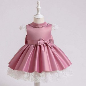 BAIGE Newborn Baby Cake Dress Kids Dresses Children First Baptism Sequin Tutu Clothes XZ003