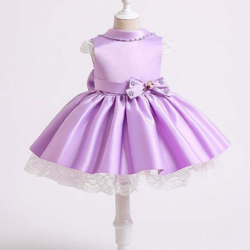 BAIGE Newborn Baby Cake Dress Kids Dresses Children First Baptism Sequin Tutu Clothes XZ003