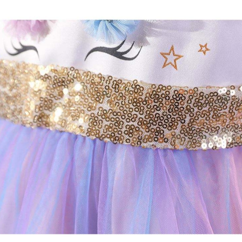 BAIGE Unicorn tutu party dress unicorn dress girl princess dresses costume