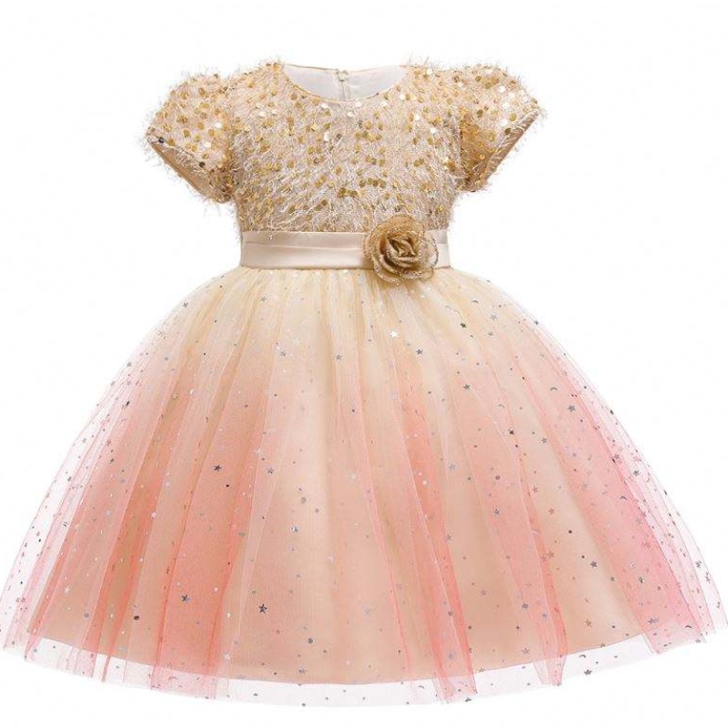 BAIGE New Design Girls Cake Dress Elegant Evening Formal Baby Flower Girl Dresses L5160