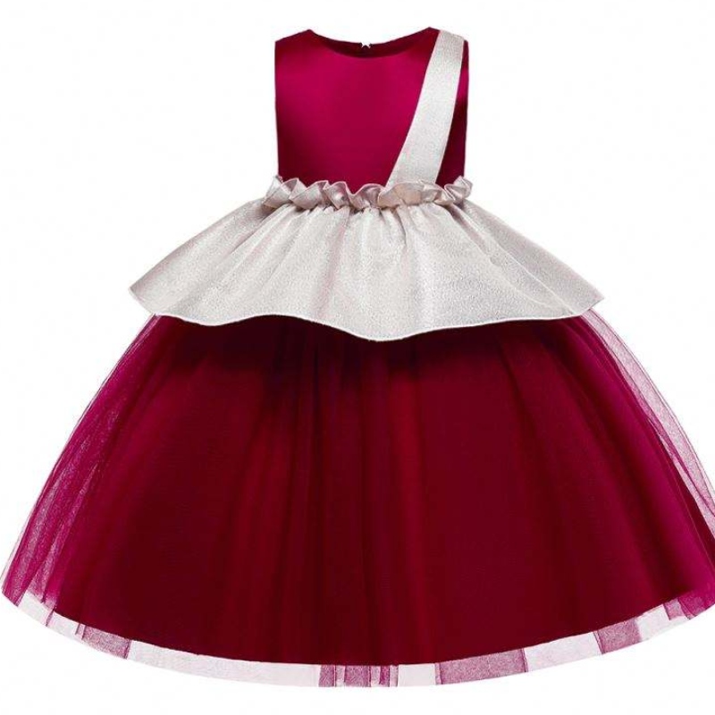 BAIGE Layered Dress Green color wedding dresses for kids children flowers dress