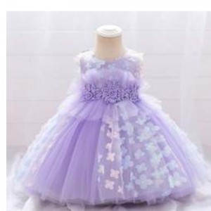 BAIGE Lovely Flower Bridesmaid Girls Party Evening Dresses Children Wedding Dresses L2030XZ