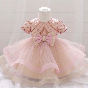 2020 New Baby Dress Kids Summer Party Garments Children Clothes Little Girl Party Dress L1930XZ