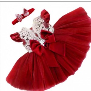 Wholesale High Quality Toddlers Clothes Baby Girls Elegant Birthday Party Dress