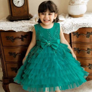 BAIGE Wholesale High-end Performance Baby Dress Infant Clothing Fashion Baby Kids Wear 0-5 Year Girls Dress